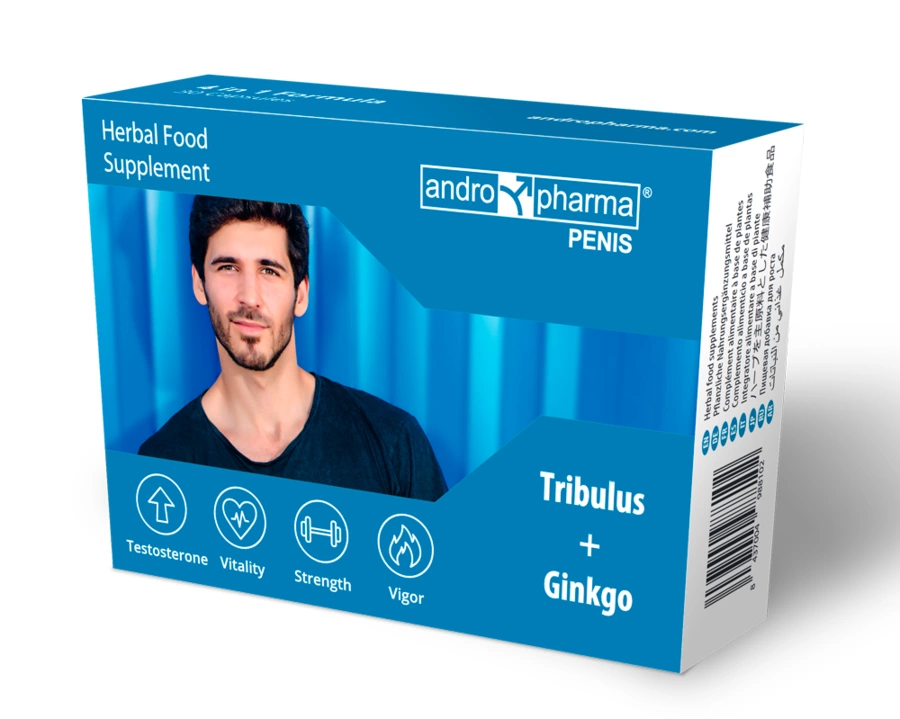 Image of Andropharma Penis Support Supplement 30 Capsules with Herbal Complex