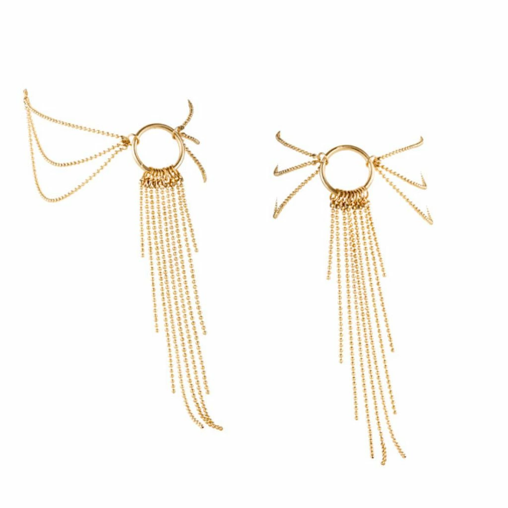 Main image of Bijoux Indiscrets Magnifique Foot Chain Gold Adjustable Jewelry