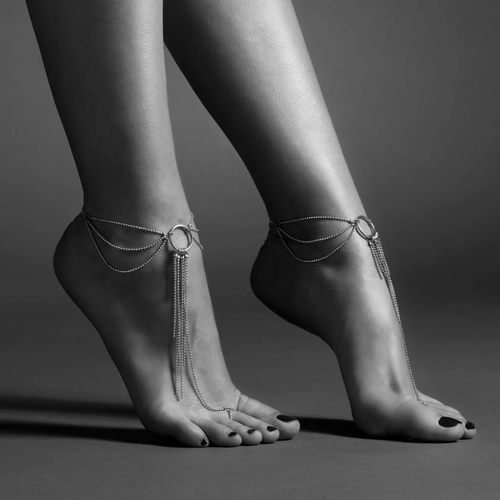 Image of Bijoux Indiscrets Magnifique Foot Chain Gold Adjustable Jewelry