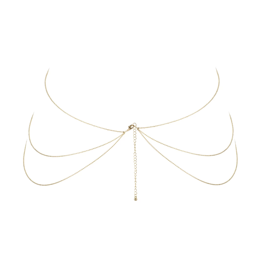 Image of Bijoux Indiscrets Magnifique 8 Body Chain Gold - Adjustable Jewelry Accessory
