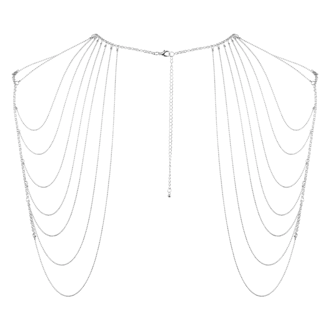 Main image of Bijoux Indiscrets Magnifique Silver Adjustable Shoulder Chain Jewelry