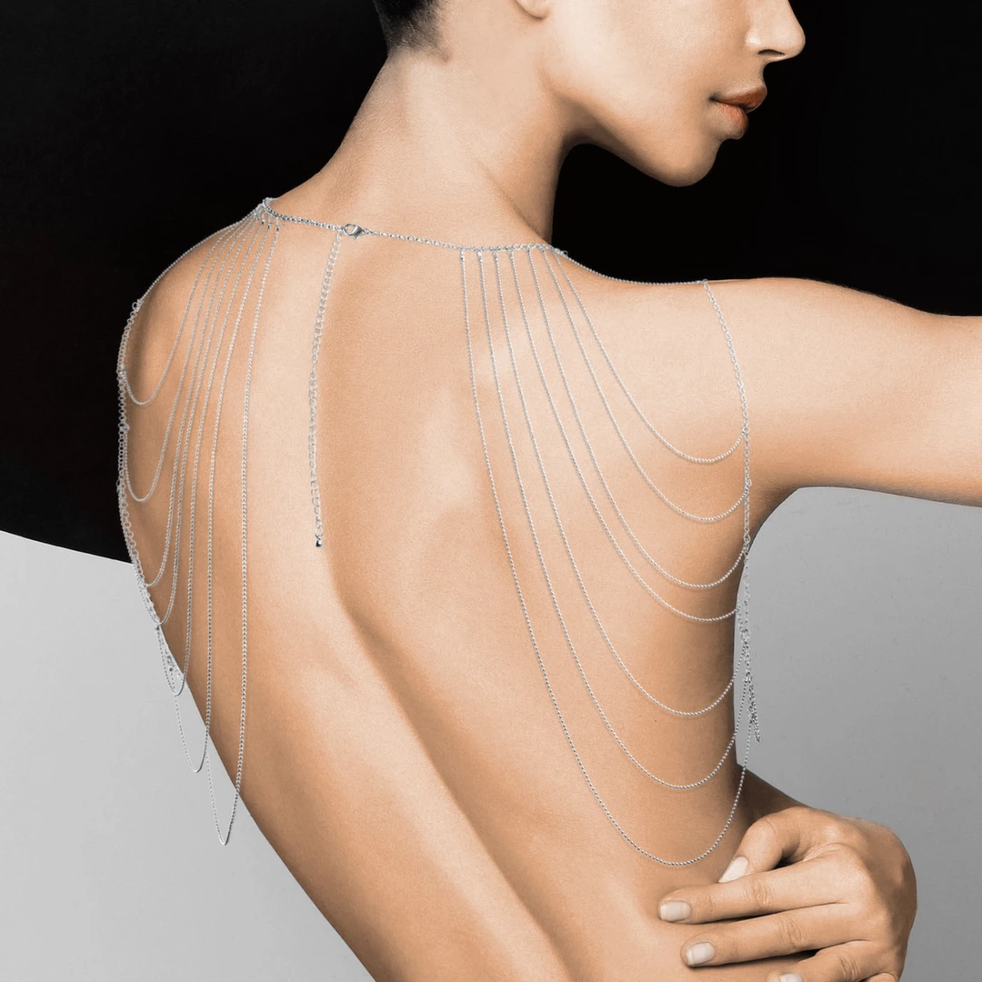 Image of Bijoux Indiscrets Magnifique Silver Adjustable Shoulder Chain Jewelry