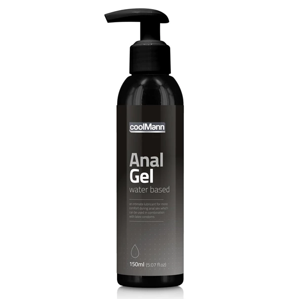 Main image of CoolMann Anal Gel Water-Based Lubricant 150 ml - Odourless, Dermatologically Tested