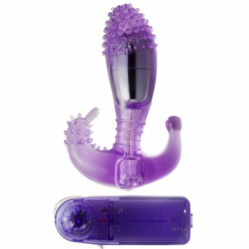 Main image of Baile Ripple Intimate Silicone Stimulator with Adjustable Vibration, Purple