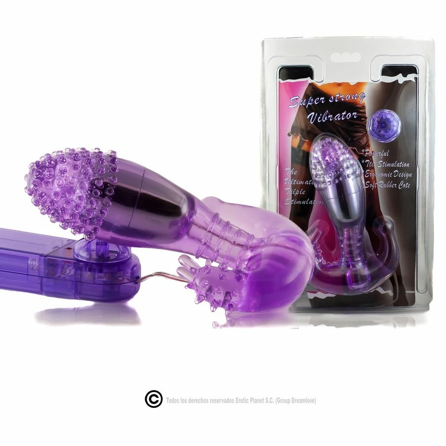 Image of Baile Ripple Intimate Silicone Stimulator with Adjustable Vibration, Purple