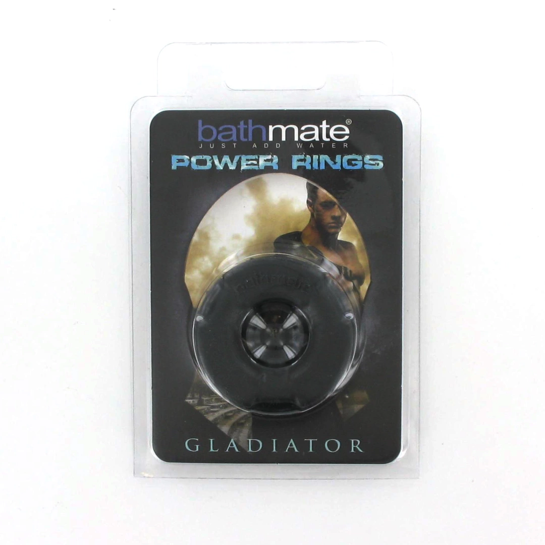 Image of Bathmate Power Rings Gladiator - Durable Intimate Ring, Elastomex, Black