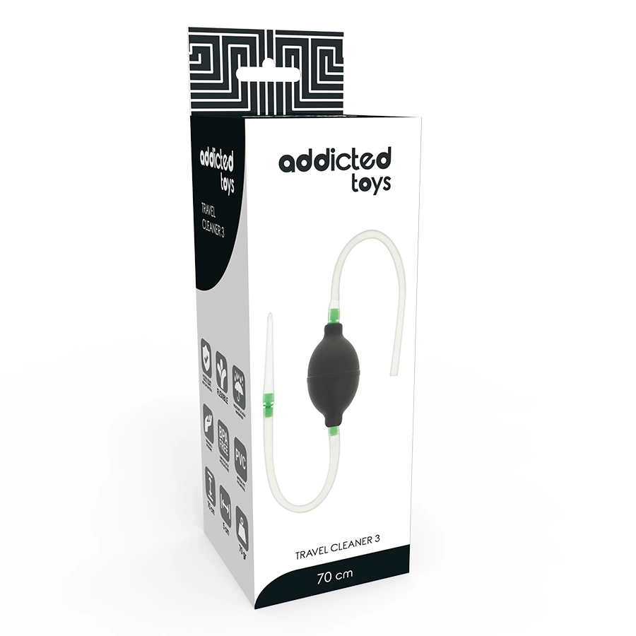 Image of ADDICTED TOYS Black Intimate Hygiene Set Compact Travel Size TPR