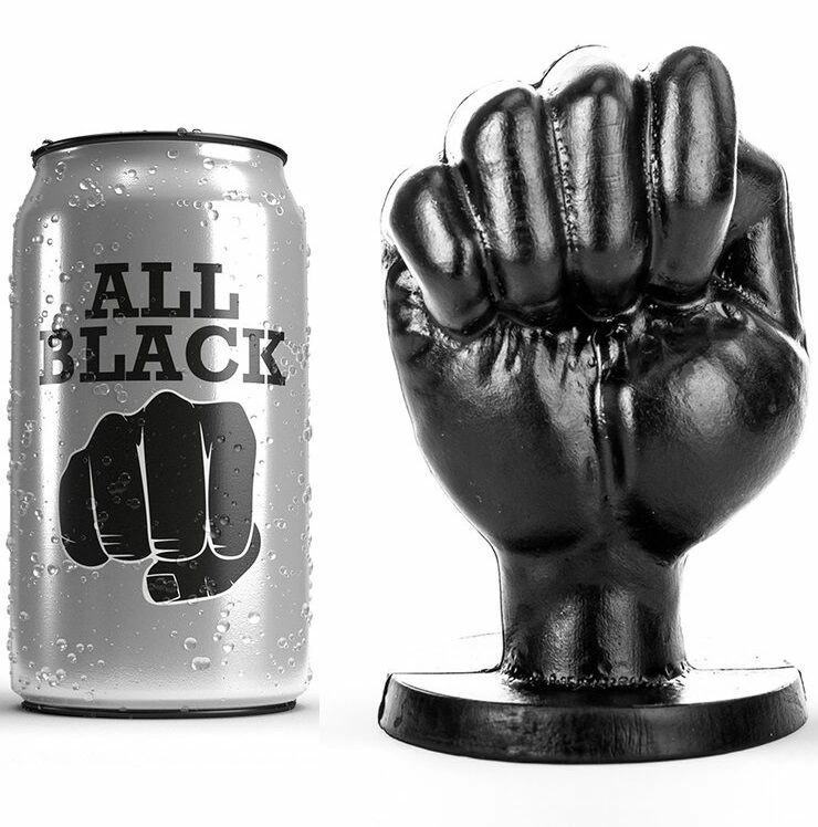 Main image of All Black AB44 Intimate Plug 13 cm, Anatomical PVC, Black Finish