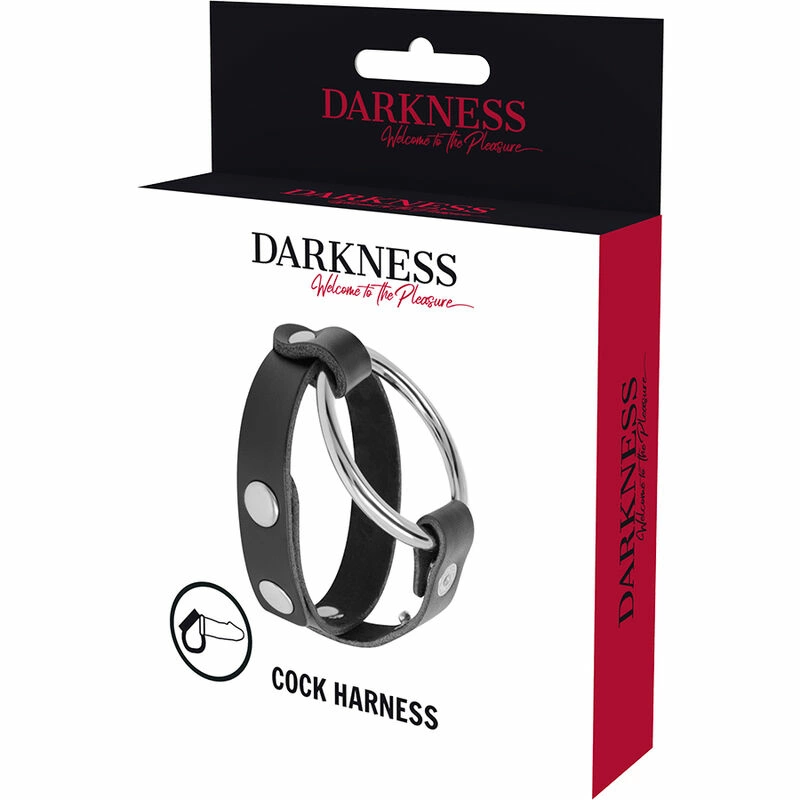 Image of Darkness Adjustable Metal Intimate Ring Black - Nickel-Free, Universal Fit