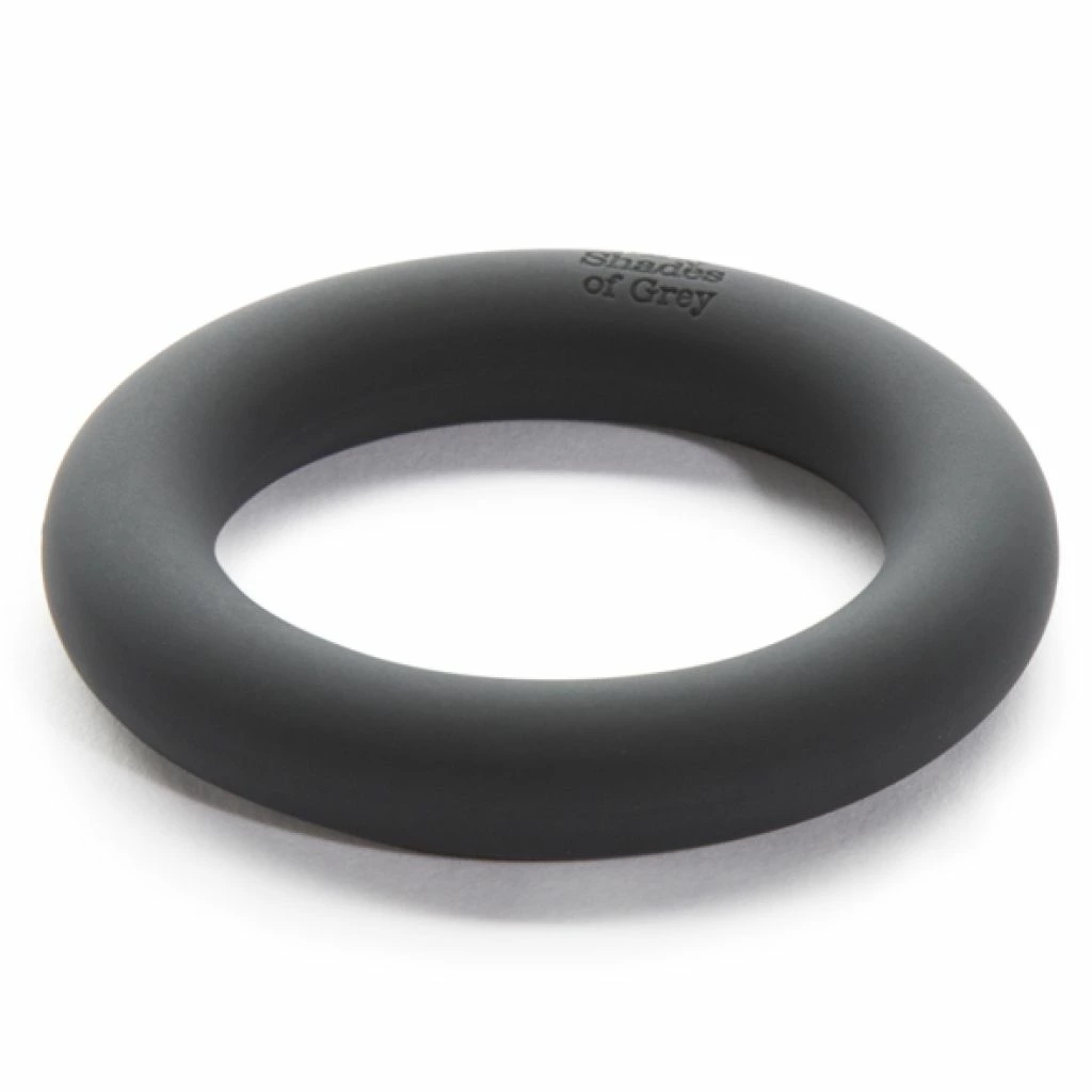Main image of Fifty Shades of Grey A Perfect O Silicone Intimate Ring Stretchable Black
