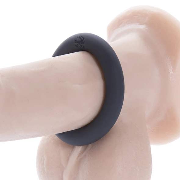 Image of Fifty Shades of Grey A Perfect O Silicone Intimate Ring Stretchable Black
