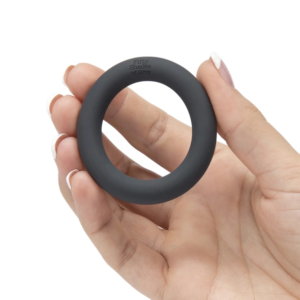 Image of Fifty Shades of Grey A Perfect O Silicone Intimate Ring Stretchable Black