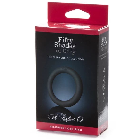 Image of Fifty Shades of Grey A Perfect O Silicone Intimate Ring Stretchable Black