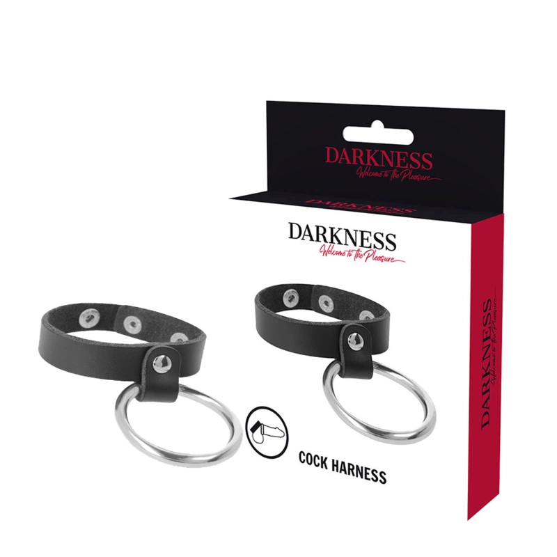 Main image of Darkness Premium Metal Ring System Black & Silver - Adjustable Intimate Accessory