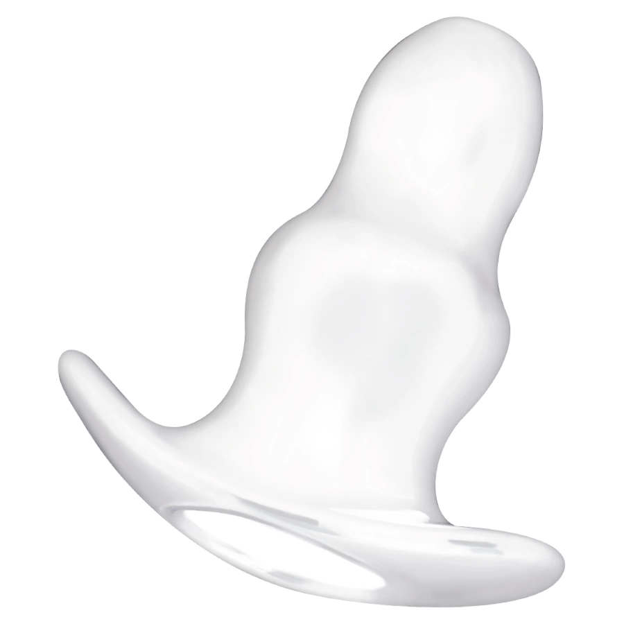 Image of Addicted Toys Medium Anal Dilator 11 cm Transparent TPE Waterproof