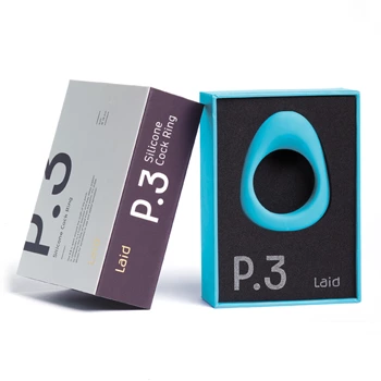 Image of Laid P.3 Intimate Silicone Ring 38 mm Blue - Ergonomic Design