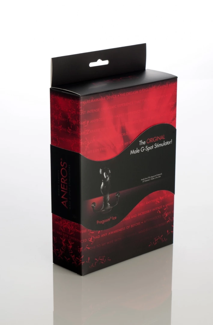 Image of Aneros Progasm Ice Black Large Prostate Wellness Device 11.4cm