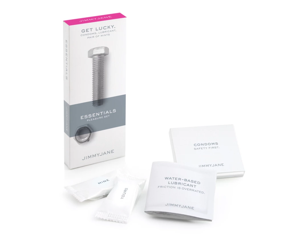 Main image of Jimmyjane Essentials Pocket Pleasure Set - Travel Kit with Lubricant & Condoms