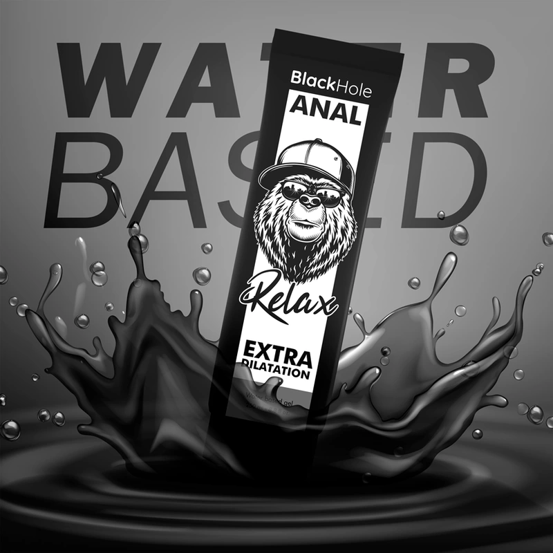 Image of Black Hole Water-Based Anal Relaxation Gel 250ml - Neutral Formula