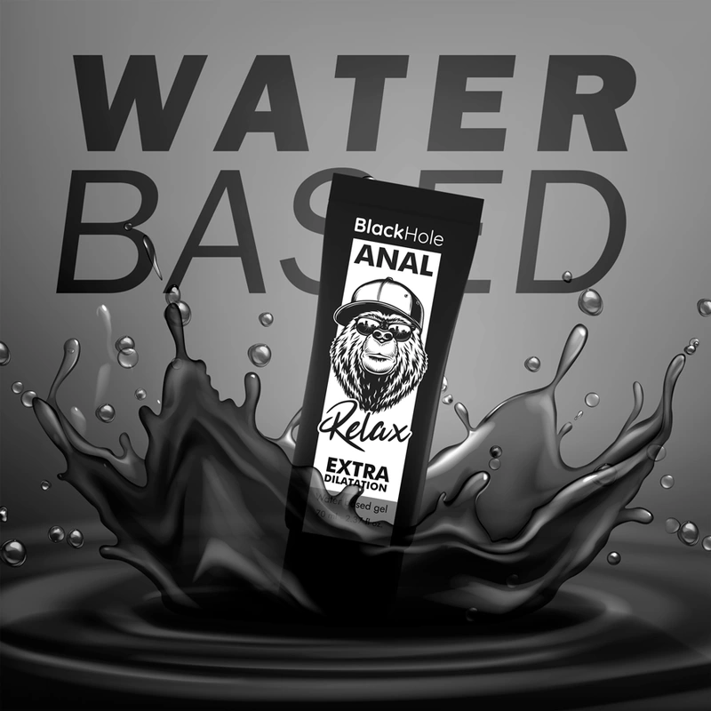 Image of Black Hole Anal Relax Water-Based Gel 70 ml - Gentle Dilating Formula