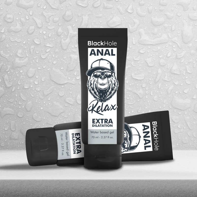 Image of Black Hole Anal Relax Water-Based Gel 70 ml - Gentle Dilating Formula