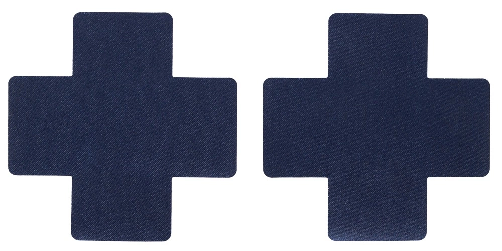 Main image of ADV24 Decorative Nipple Covers Dark Blue Polyester 8x8 cm