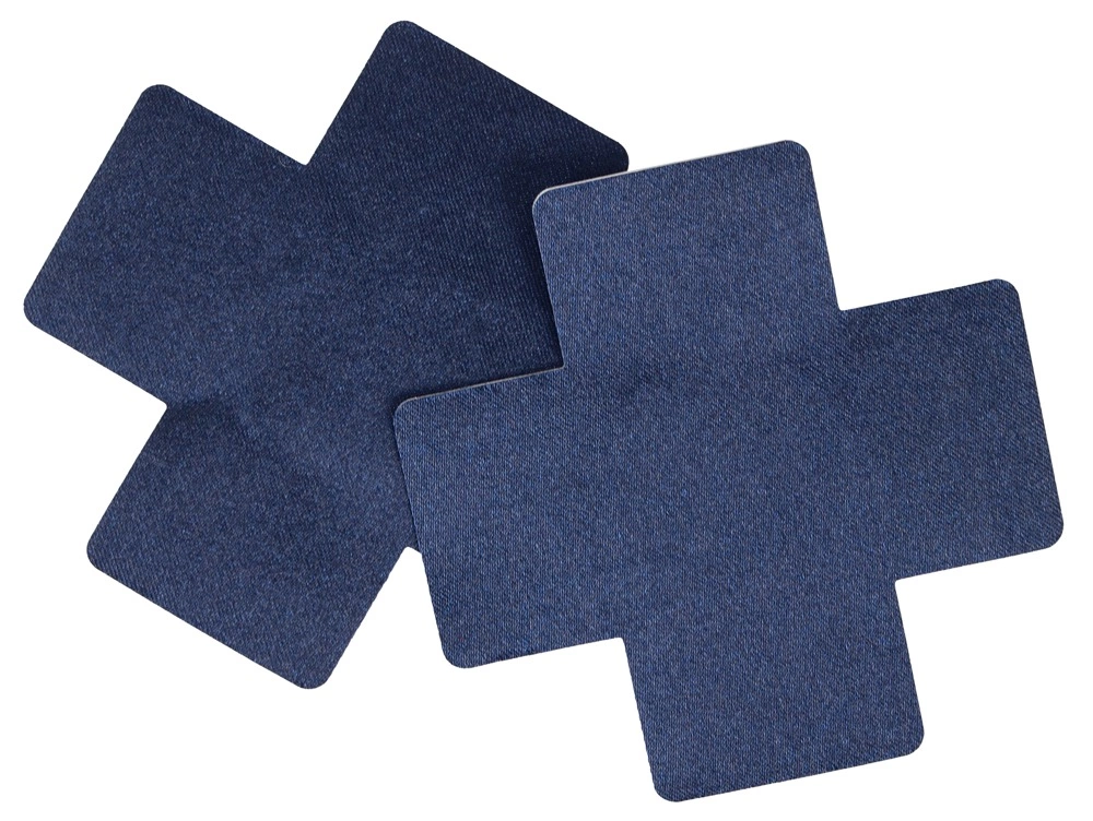 Image of ADV24 Decorative Nipple Covers Dark Blue Polyester 8x8 cm