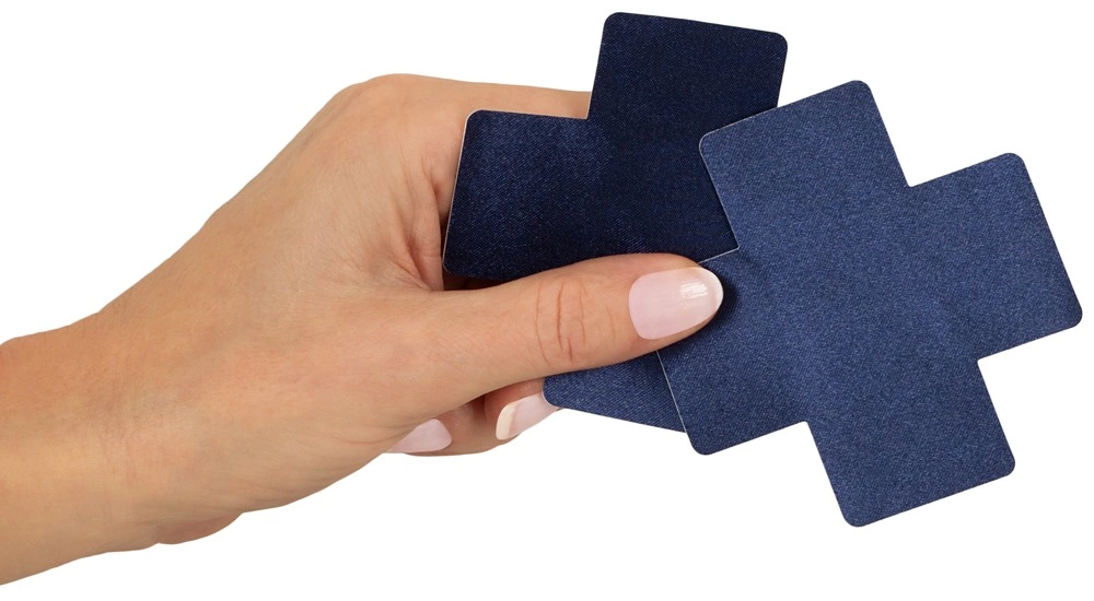 Image of ADV24 Decorative Nipple Covers Dark Blue Polyester 8x8 cm