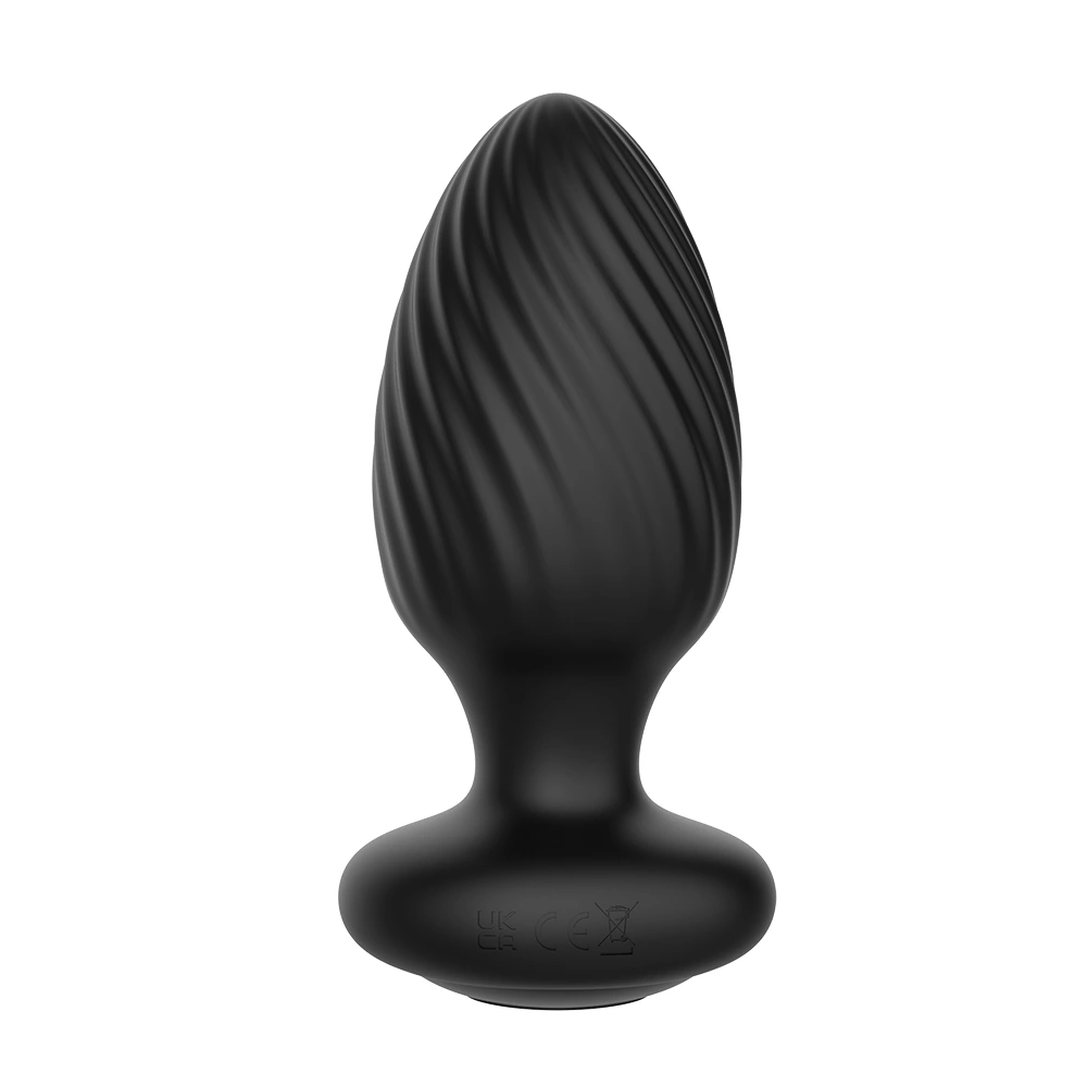 Main image of Nexus Tornado XL Rotating Remote-Control Intimate Plug Black Silicone