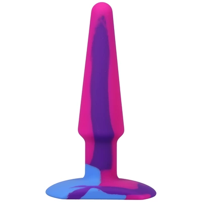Main image of A-Play Groovy Silicone Anal Plug 12 cm Multicolor - Flexible Tapered Model