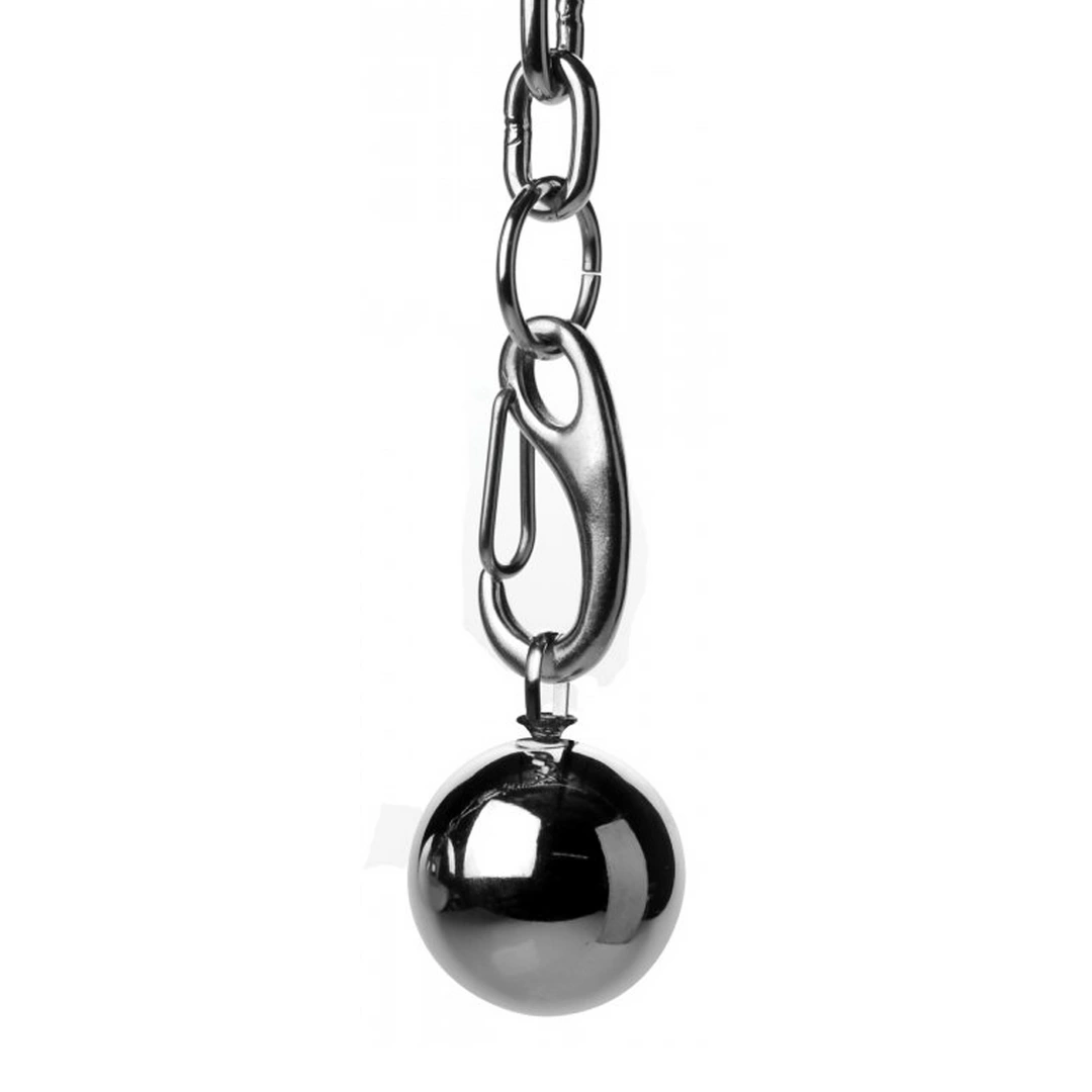 Image of Heavy Hitch Stainless Steel Ball Stretcher System with Adjustable Weights